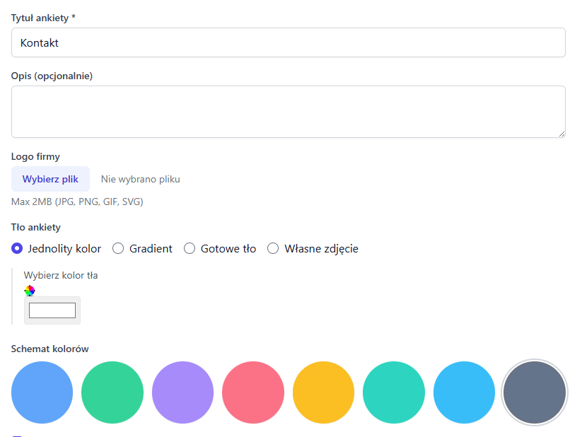 Screenshot: Personalizacja